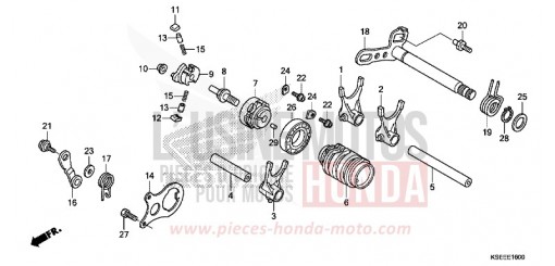 BARILLET DE SELECTION CRF150RBJ de 2018